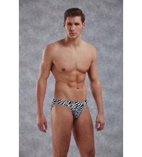 Zebra Desen Erkek Slip Külot 1345