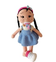Emzikli ve Biberonlu Bebek Amigurumi Organik Oyuncak