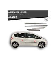 HONDA JAZZ YAN KAPI KORUMA ÇITASI PLASTİK + KROM
