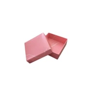 Komple Karton Kutu Mermer Desenli 8X8X3 CM (50 Adet)  Pembe