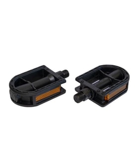 ZOZO Pedal HF-910 w/o Ball, w/Ref Reflektörlü Bisiklet Pedalı Plastik Dış Yüzey Siyah