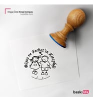 Sevgililer Günü Kişiye Özel Kitap Damgası Kitap Mührü Kaşe Kitap Mühür Özel Damga 466