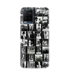 Vivo V21e Kılıf Resimli Desenli Baskılı Silikon Kılıf Atatürk Kolaj 1330