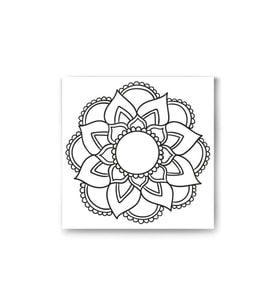 DBSanatevi Mandala Çiçek Tablo 50x50 cm