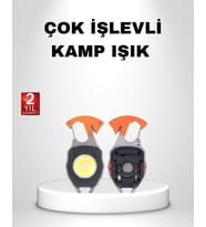 Northcity Mini LED Anahtarlık Fener – Şişe Açacağı, Tornavida, Düdük ve USB Şarj Özelliği Kamp ve Acil Durum Aksesuarı