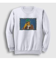Presmono Unisex Beyaz Nirvana Kurt Cobain Sweatshirt 35840tt