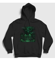 Presmono Unisex Siyah Castle Demons And Wizards Kapüşonlu Sweatshirt 395950tt