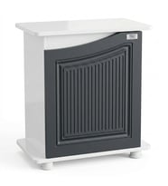 Kanki Pet West Seri WEST6030-ANT1 Akvaryum Sehpası 60x30x69h cm - Beyaz & Antrasit Gri MDF