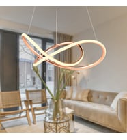 Belina Rose Gold Sarkıt 48 Watt Sarkıt 3 Renkli Ledli Modern Mutfak Banyo Led Salon Sarkıt Avize