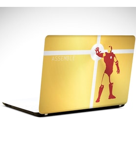 İron Man Altın Laptop Sticker 19 inch (40,5X27CM)