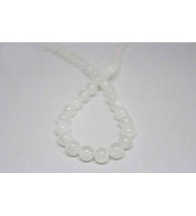 Selenit Taşı YARIM Dizi 10mm (18cm uzunluğundadır)