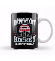 Education Is Important But Hockey Is Importanter Kupa Bardak Porselen