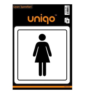 CREA UNIQO UYARI ETİKETİ - KADIN WC FİGÜRÜ 2'Lİ  1403