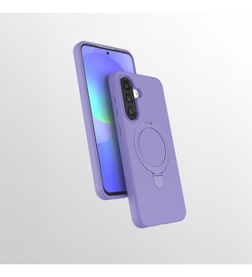 Galaxy A56 Kılıf Magsafe Şarj Özellikli Standlı Sensitive Touch Samara Kapak (Lila)