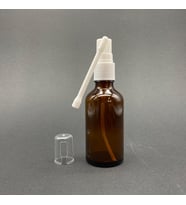 50ml kahverengi Ağız spreyli Şişe, 24 Adet, Oral Sprey, Ecza şişesi, Boş Cam şişe (Amber)