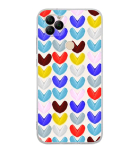 PrintiFy General Mobile GM 22 ile Uyumlu 1mm Slim Fit Water Color 1 Baskılı Şeffaf  Kılıf