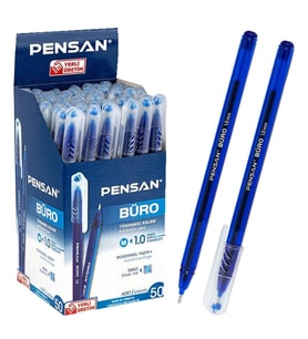 Pensan Büro Tükenmez Kalem 1 mm Mavi 50'li Kutu 