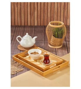 Cooker CKR3465-K Küçük Bambu Tepsi 33x23cm 1 Adet