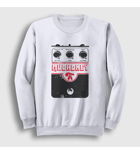 Presmono Unisex Beyaz Big Muff Müzik Mudhoney Sweatshirt 502349tt