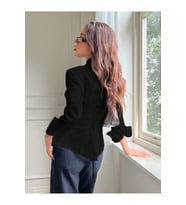 Kadın Arkası Bağcıklı Gömlek Slim Fit Günlük ve Ofis Kombin Modern Tasarım