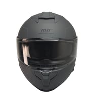 Motosiklet Kaskı Full Face Double Güneş Vizörlü ECE 22.06R Motor Kask Mat Gri