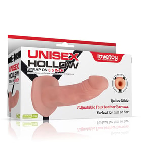 İçi Boş Belden Bağlamalı Realistik Penis - Unisex Hollow Strap On