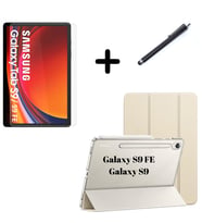 Samsung Galaxy Tab S10 Lite FE/S10/S9 FE/S9 Kılıf SET PU Deri Smart Tablet Kilif