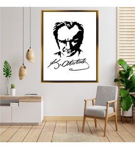 ÇERÇEVELİ ATATÜRK TABLO S185