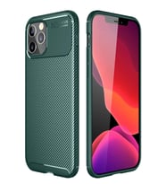 Newface Apple iPhone 11 Pro Kılıf Auto Focus Karbon Kapak - Yeşil