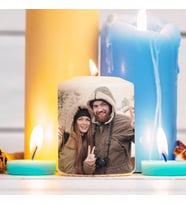 Sevgiliye Hediye Kişiye Özel Fotoğraflı Mum