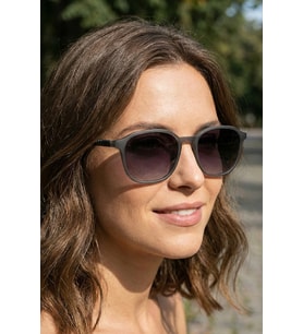 SUNSTOP UV400 Polarize Unisex Füme Renk Güneş Gözlüğü 1370 C0201M - Esnek ve Dayanıklı Çerçeve