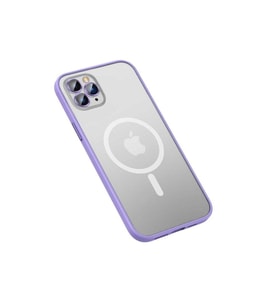 Apple iPhone 12 Pro Max Uyumlu Kılıf Zore Mokka Wireless Kapak (Lila)
