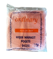 Ordinary Turuncu Market Poşeti Torbası - Hışır Atlet Poşet - Küçük Boy - 24 x 40 Cm. - 1 Kg.