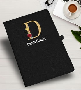Kişiye Özel harf Tasarımlı  İsme Özel Defter
