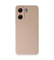 Xiaomi Redmi 13c Kılıf Nano İçi Kadife Silikon - Pudra