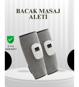 Şarjlı Isıtmalı Baldır Masaj Aleti – 3 Hava Basınçlı, Titreşimli Ve Akıllı Zamanlayıcılı