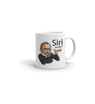Beyaz Steve Jobs Siriously Baskılı Kupa