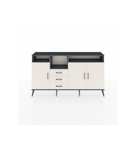 Arges Konsol 5 Raflı 3 Çekmeceli 3 Kapaklı 176x30x99 Antrasit-Aytaşı