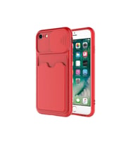 Apple iPhone 8 Uyumlu Kılıf Zore Kartix Kapak (Kırmızı)