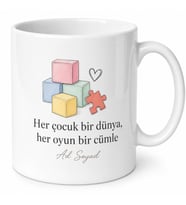 Pedagog Çocuk Davranışları Oyun Terapisi Aile Görüşmesi Kupa Bardak Hediye
