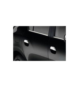 Renault Symbol Uyumlu 3 Cam Çıtası 4 Parça  Krom 2013 Ve Sonrası (Karışık)