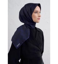 ARMİNE 2025-2026 KIŞ SEZONU TİVİL İPEK EŞARP - 9431-84 İncir Moru Twill