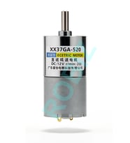37GA-520 12V 37mm 200rpm Redüktörlü DC Motor Metal Dişli Yüksek Tork Kuvvet Robot Oyuncak RC Araba