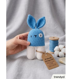 El Örgüsü Amigurumi Tavşan Oyuncak