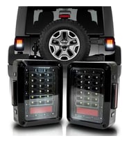JEEP WRANGLER RUBİCON JK NOKTA LEDLİ FÜME STOP SETİ 2007-2017
