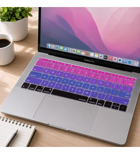 US İngilizce Klavye Koruyucu MacBook A1534 A1708 Uyumlu Silikon Keyboard Cover Amerikan Enter ANSI Layout English Keyboard Protector Pembe Mavi