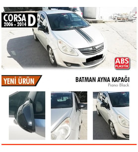 Opel Corsa D Yarasa Ayna Kapağı Piano Black Parlak Siyah