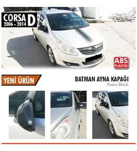 Opel Corsa D Yarasa Ayna Kapağı Piano Black Parlak Siyah