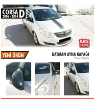 Opel Corsa D Yarasa Ayna Kapağı Piano Black Parlak Siyah