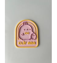 Minik Dostlar, İsimli Magnet (10 adet) – Özel Günler - Doğum Günü - Yenidoğan - Sünnet (Pudra Pembe)